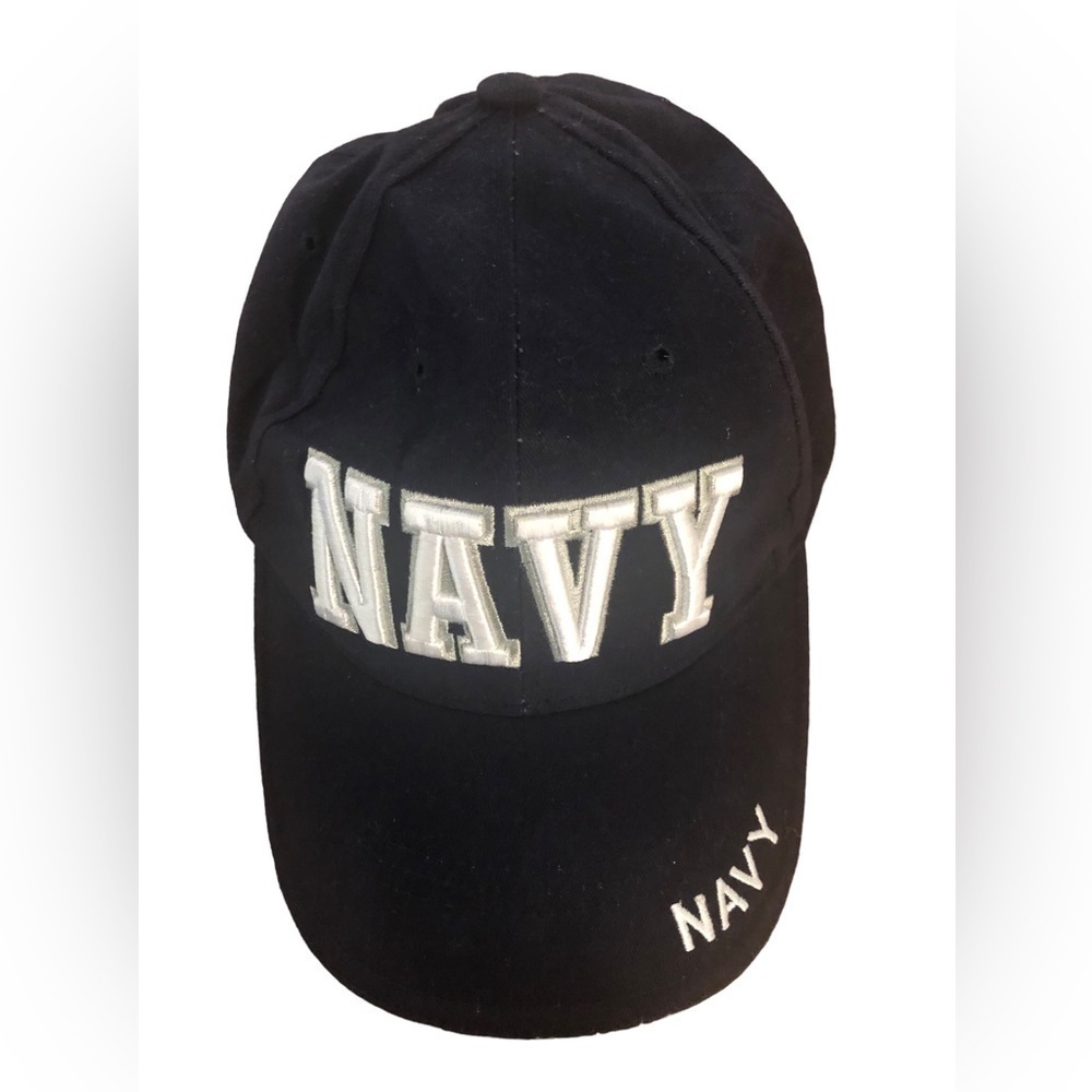 Rothco NAVY Embroidered Baseball Cap Hat Logo Back Hoop Loop Adjustable OS Navy